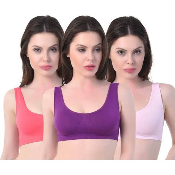 3 pes stage bra for women and girls body fitting comfortable and soft bra
