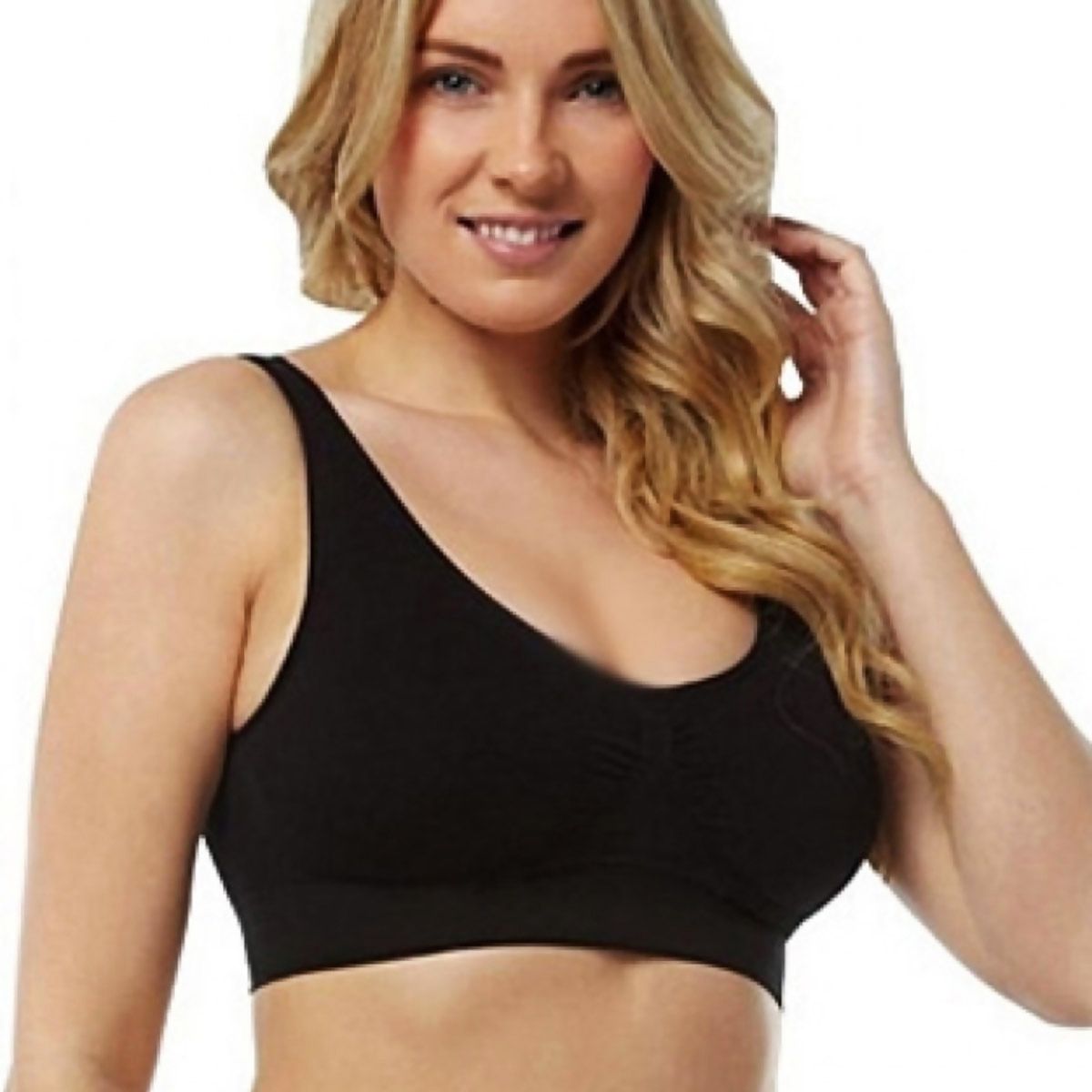 100% Cotton Sports  Bra For Women (Black)