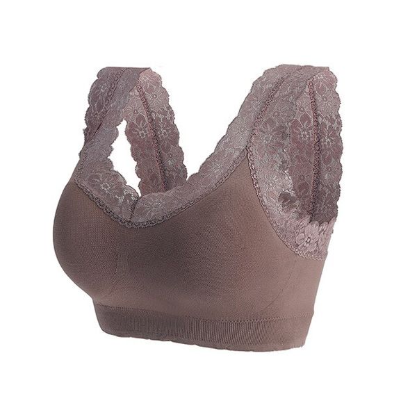Bras For Women Plus Size XL XXL Seamless Bra Breathable Lace Bralette Free Wire Underwear Push Up Bra With Pad Chest Wrap