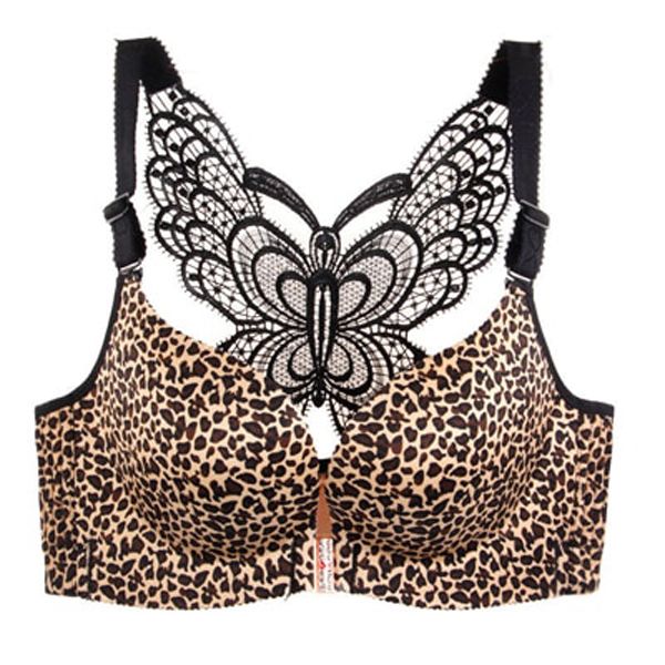 Queenral Front Closed Bras For Women Plus Size 115 120 BCDE Cup Bra Push Up Bralette Femme Seamless Brassiere Wire Free Bra
