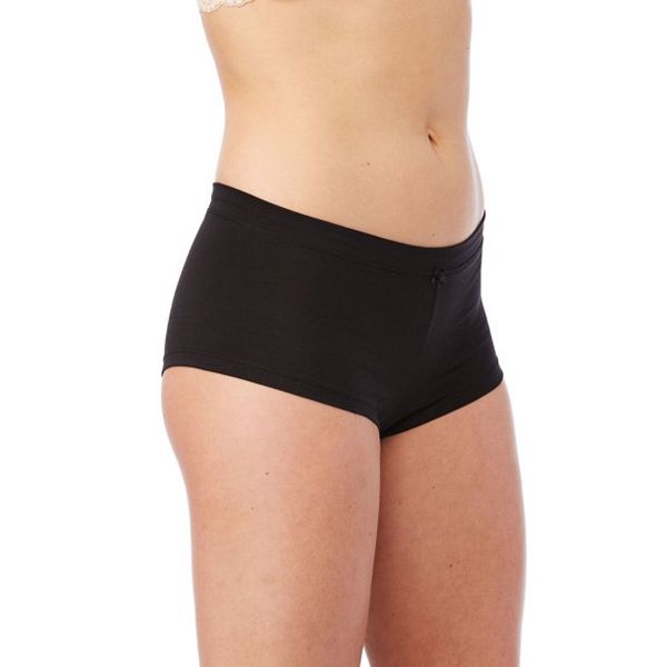 Women's Multicolor  Cotton Spandex Solid Contrast print Elastic waist Soft and stretchy Boyshort coverage Panty