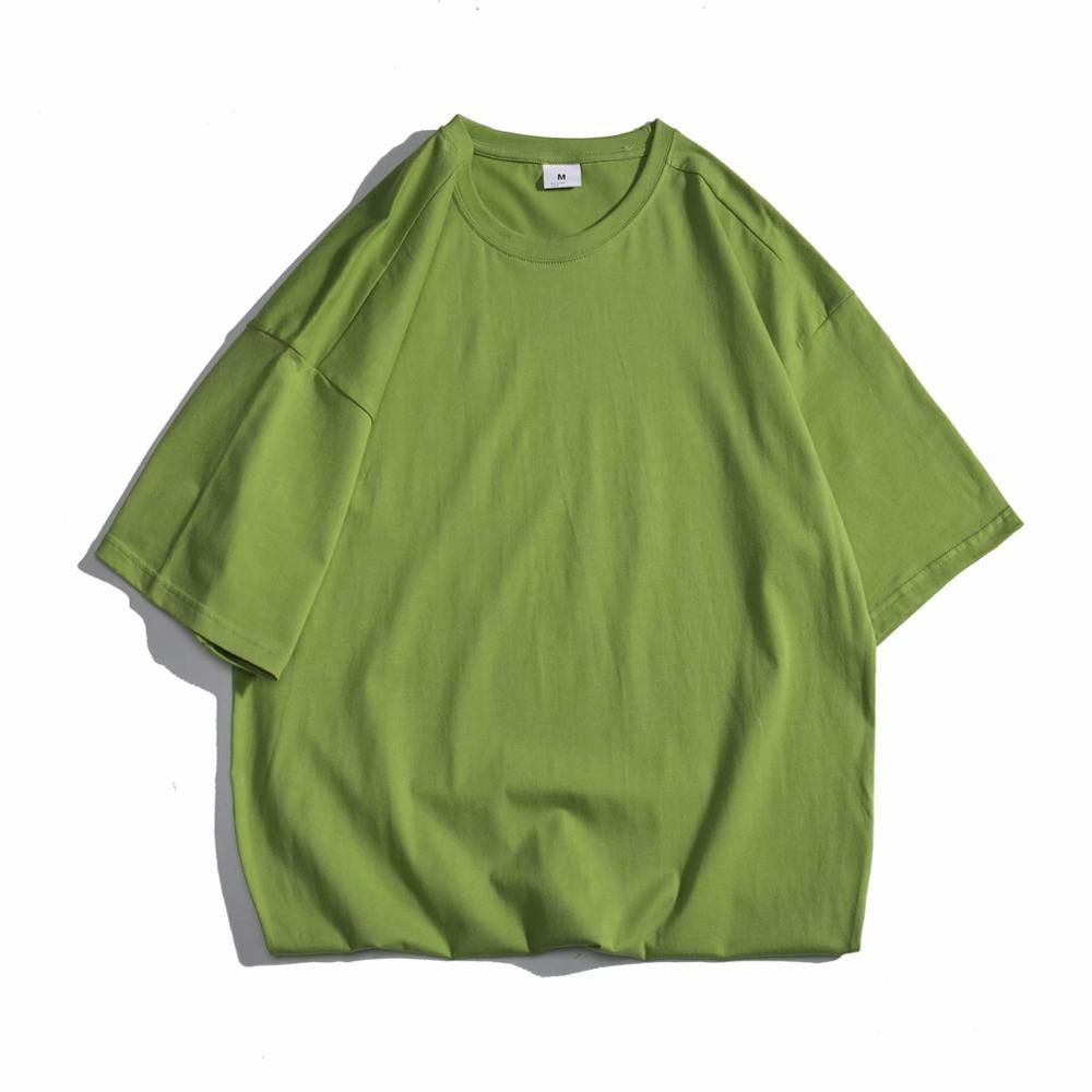 ZAZOMDE New Cotton T-shirt Short sleeve Man Summer Loose solid tshirt for men Round Neck Top Hop Male Plus Size Tee shirt