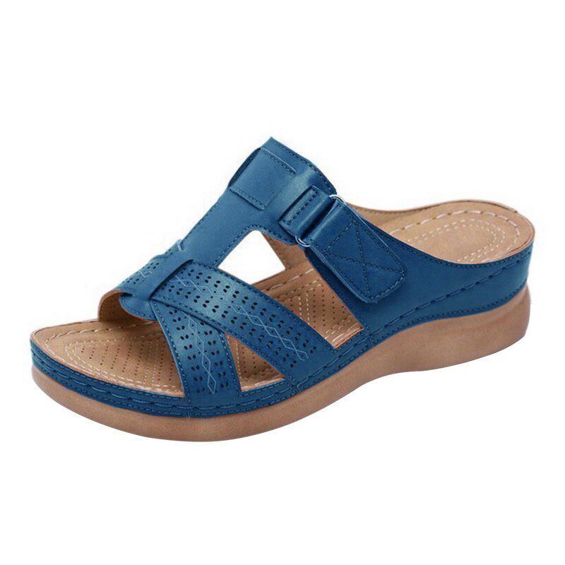 Women's Slipper Open Toe Comfy Sandal Soft Premium Orthopedic Low Heels Walking Sandals Toe Corrector Cushion