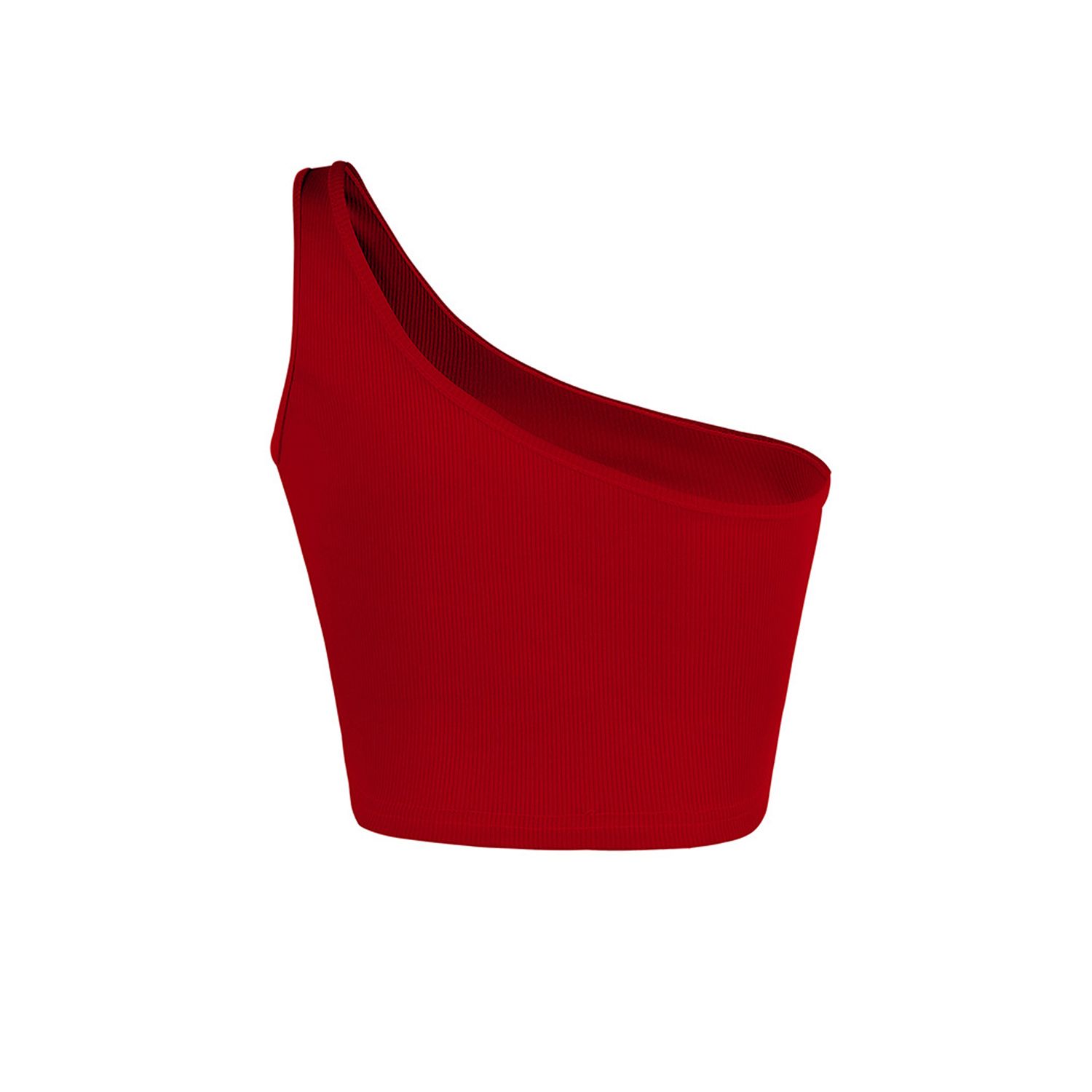 New Women Off-Shoulder Vest, Sling Suspenders, Solid Color Knitting High Waist Tight Summer Cropped Top