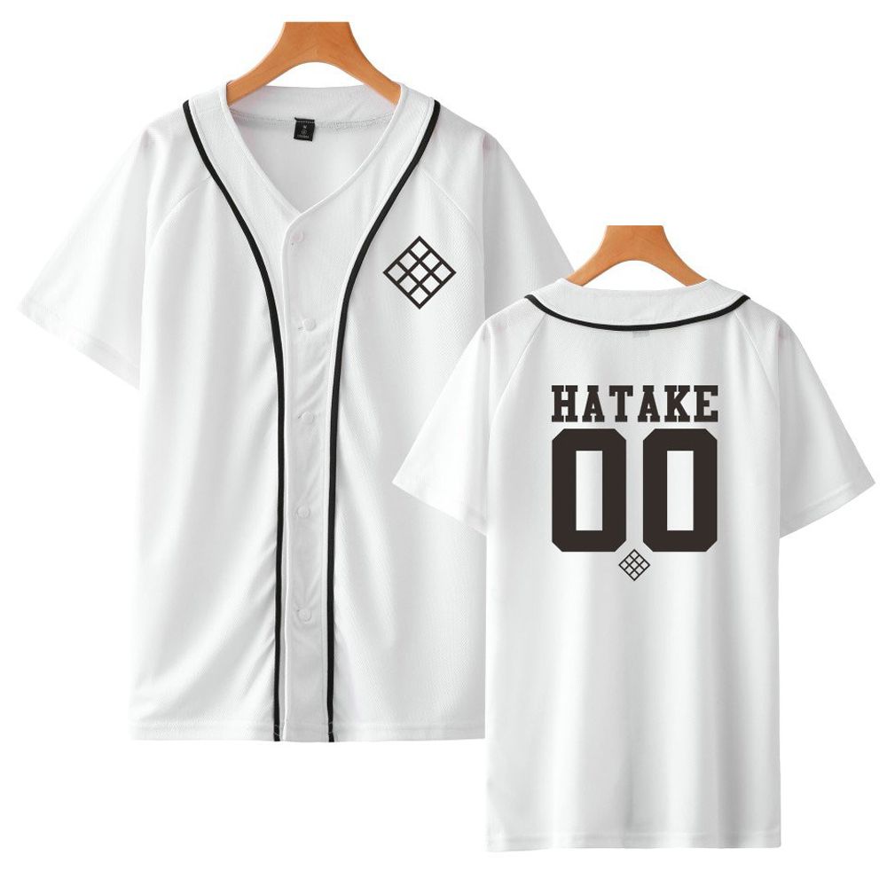 Anime Design  Baseball Shirt Short Sleeve Baseball Jacket Uchiha Hatake Uzumaki Clan Badge Print Shirts Unisex Clothes