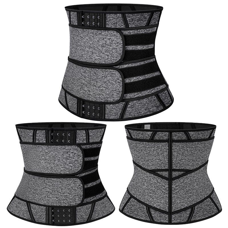 Women Waist Trainer Corset Sauna Sweat Faja Sport Girdle Slimming Shaper Abdominal Trimmer Belt Straps Modeling Black Plus Size