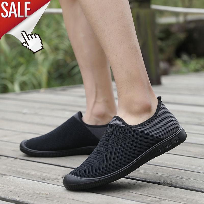 Men Casual Sneakers Breathable Slip-on Men Comfortable Loafers Summer Outdoor Sport Running Shoes L