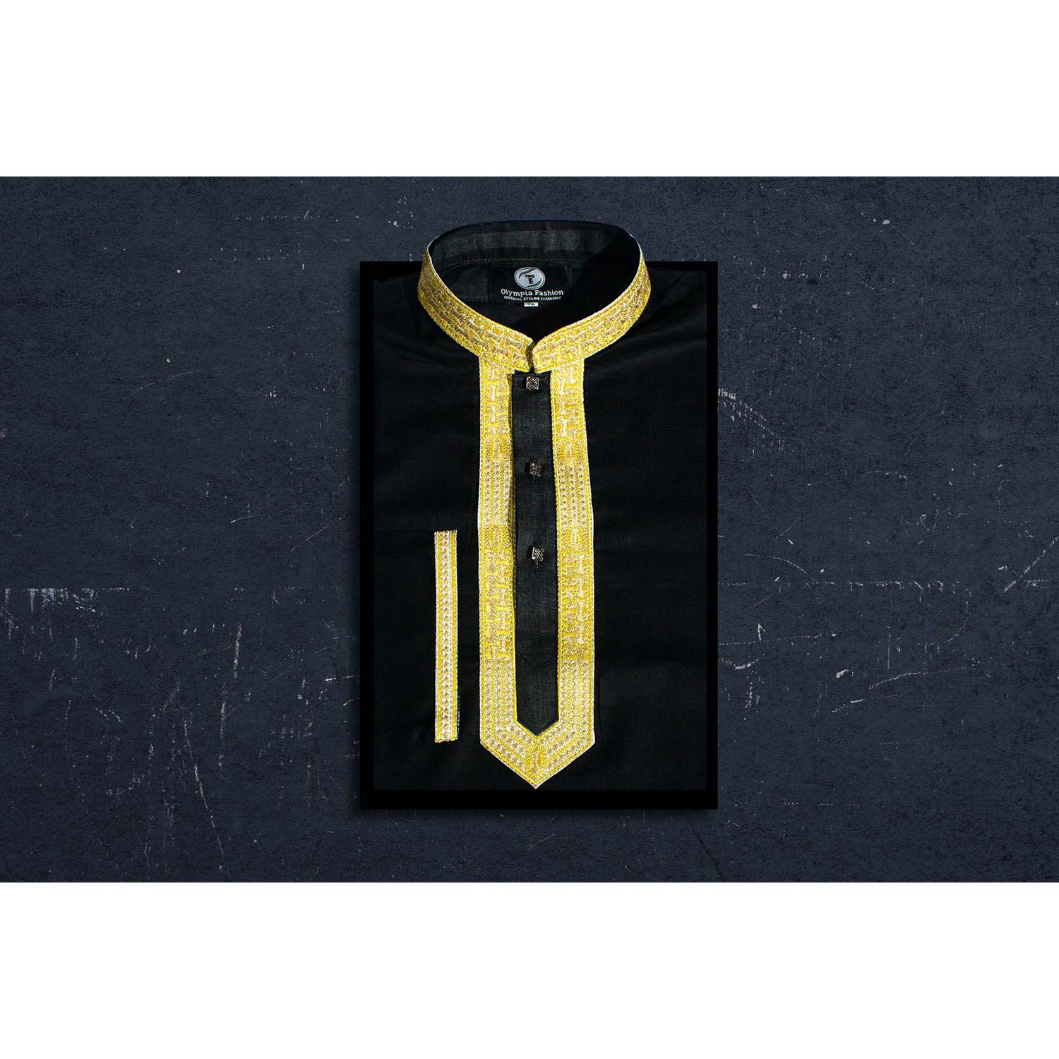Stylish Semi Long Printed Cotton Mix Slim Fit Panjabi Collection For Man