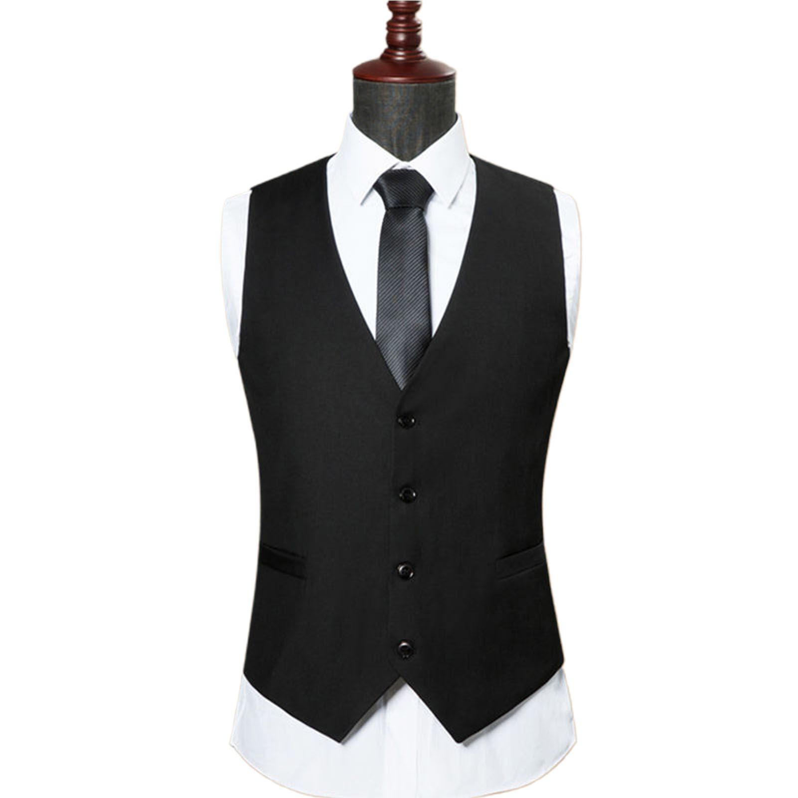 Summer Waistcoat Pure Colors Anti-wrinkle Summer Waistcoat