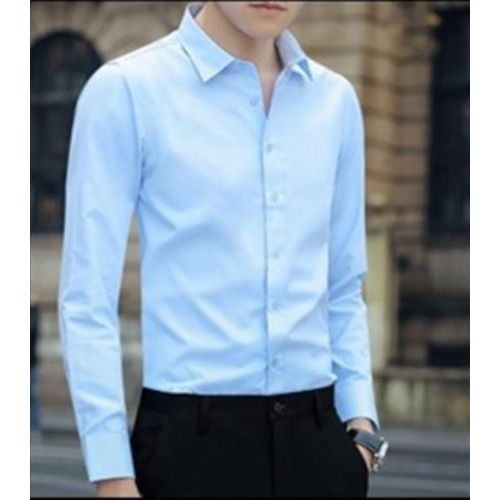 Men's long-sleeved shirts white blue black plus size business casual wear social activities trendy men's tops 2021
