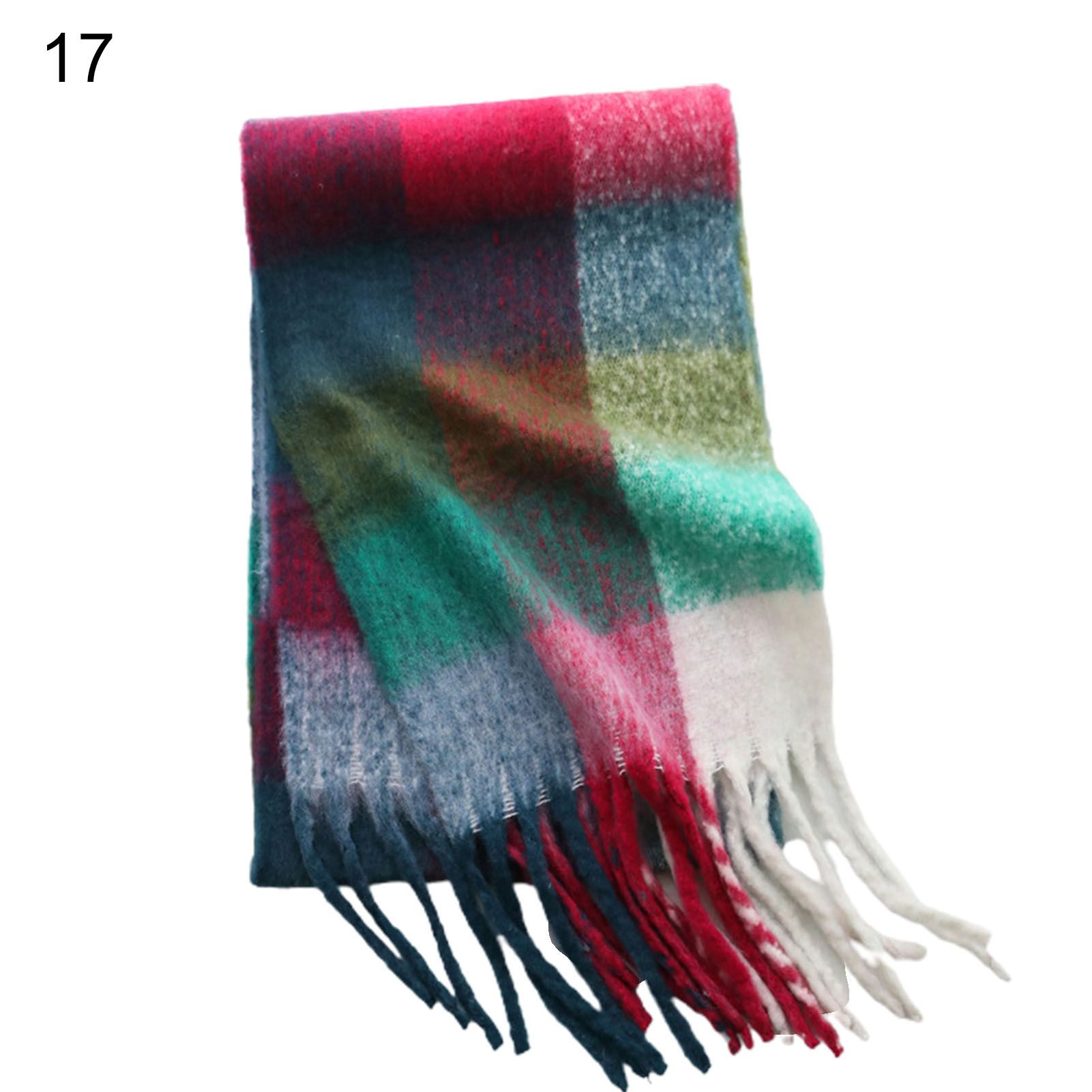 Plaid Blanket Scarf Fine Workmanship Plaid Blanket Winter Scarf