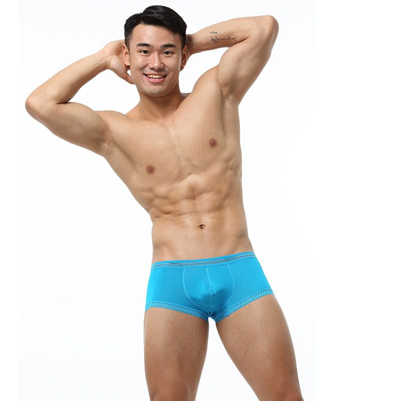 Men's Briefs Sexy Panties Gay Mens  Soft Brief Ice Silk  Pouch Mens Sexy Panties