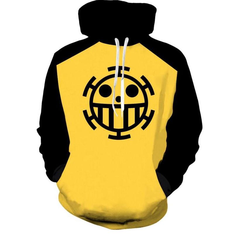 One Piece Trafalgaro  Printed Sweater Jacket Hoodie