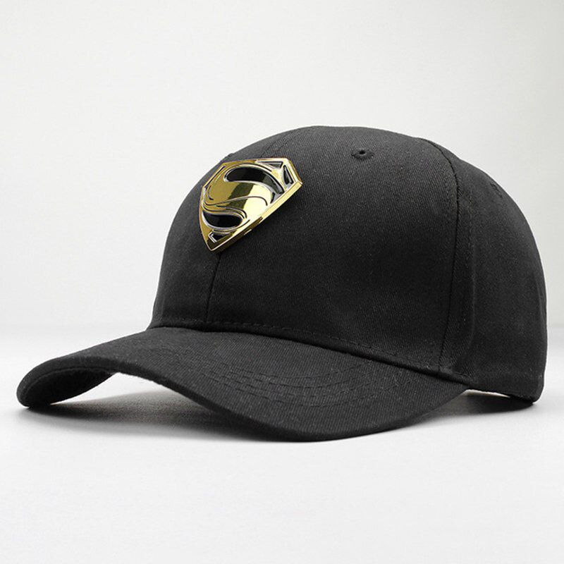 LDSLYJR 2018 Cotton metal Superman Cap hip-hop cap Adjustable Snapback Cap Hats for and women