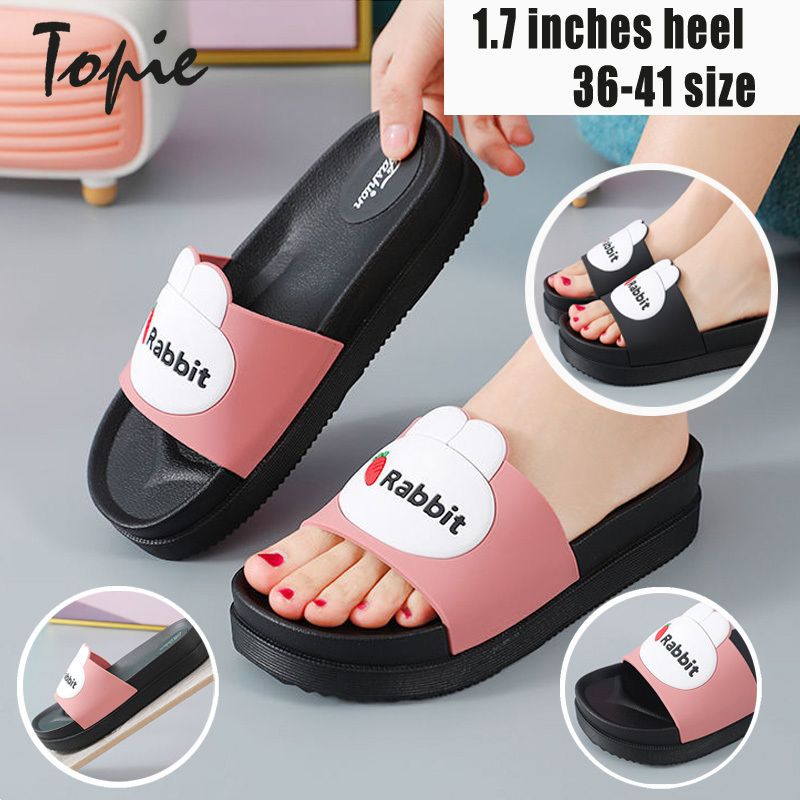 slippers for women flat sandals for women  Korean Style Cartoon Rabbit Womens Shoes