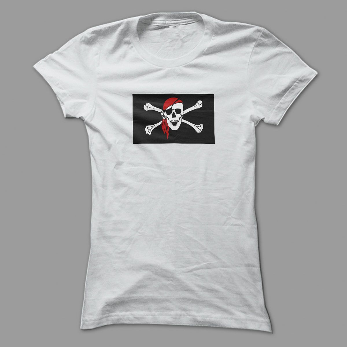 Danger Skull Ghost White Polyester T-shirt  Taz Fashion