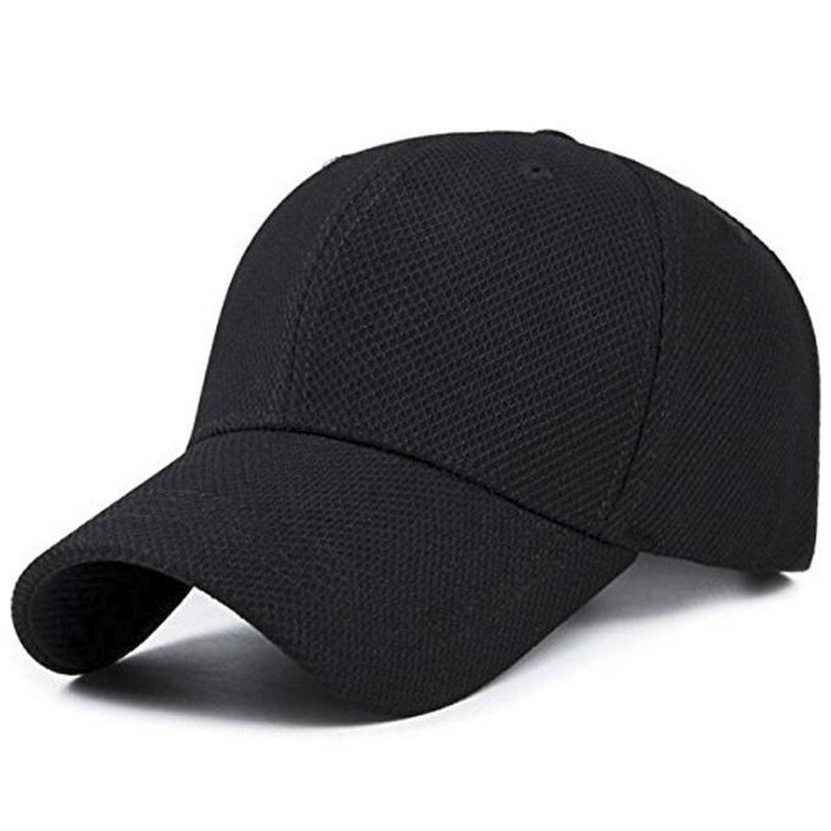 Black Net Stylish Cap for Men