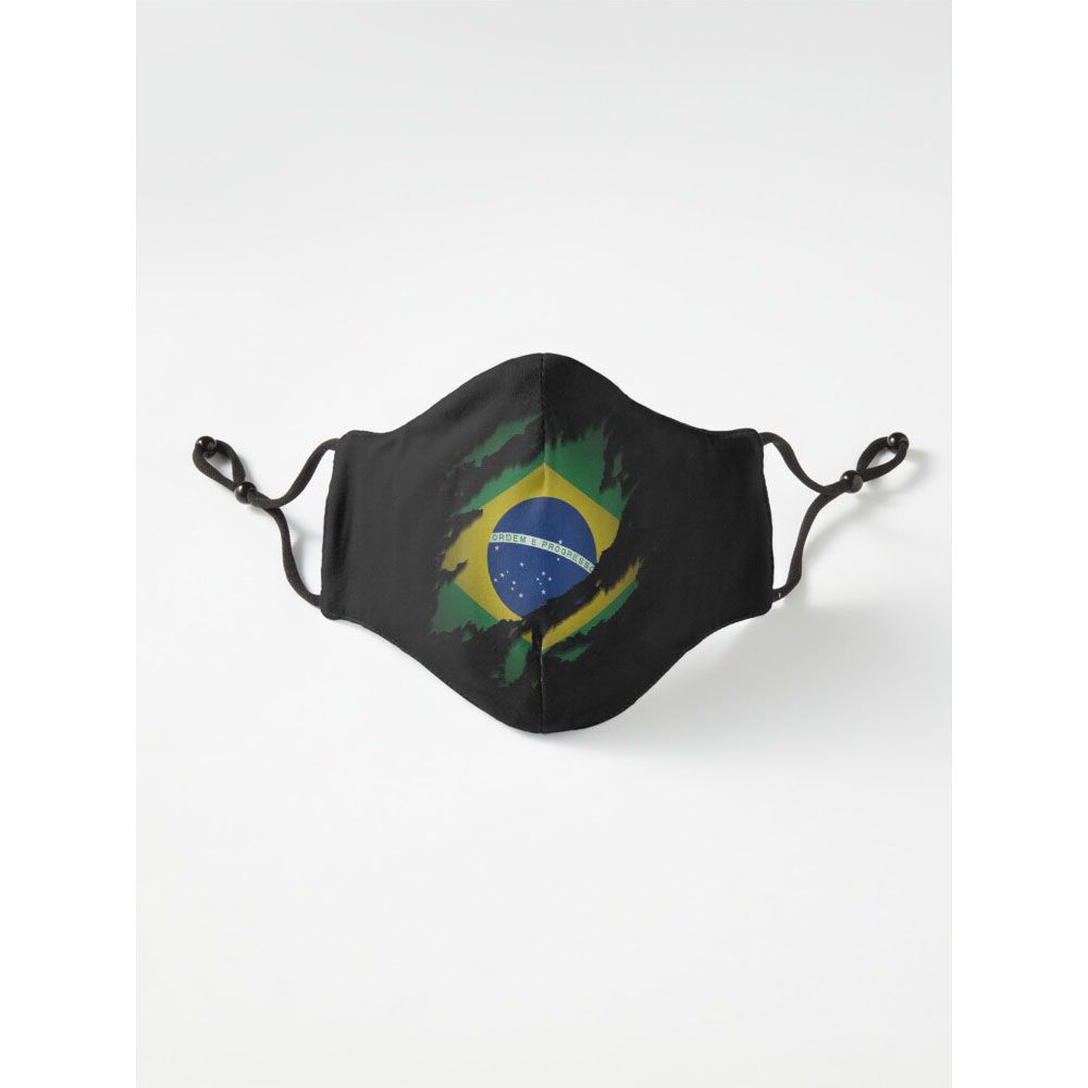 Brazil Football Club Lovers FIFA Team Six Layer Face_Mask Tiktok_Mask For Men And Women Gaming_Mask With Adjustable Ear Loop And Digital Print Face_Mask Graphics Print Anime_Mask Naruto Face_Mask For Men And Women