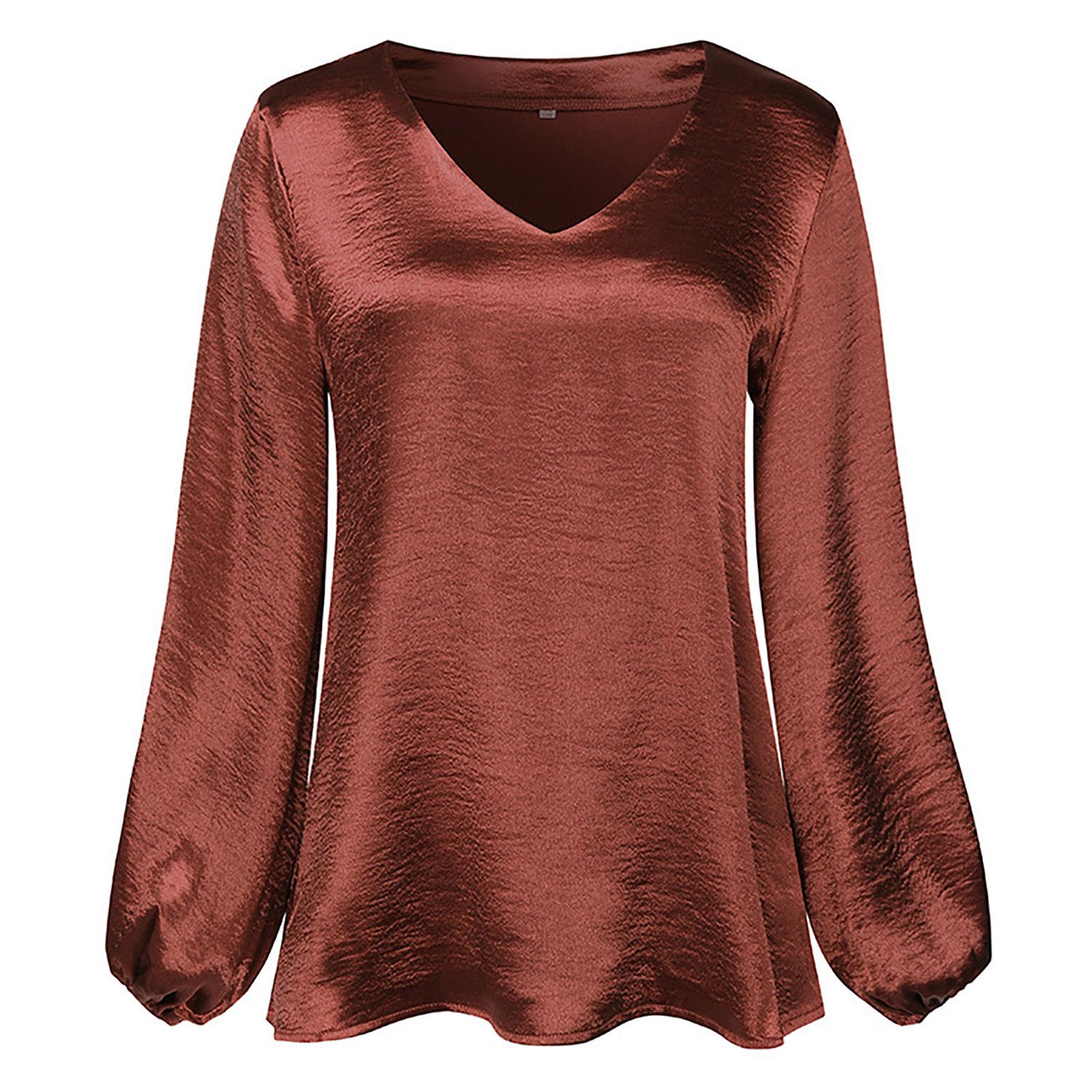 Pullover All Match Tament Pure Color T-shirt