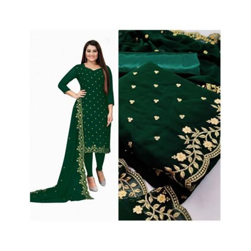Blue Color Three Pice With High Quality Embroidery Work