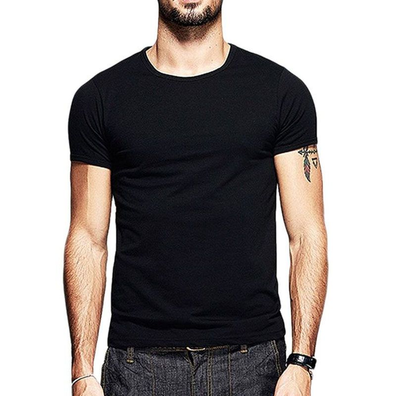Fashionable Solid Slim fit Half sleeve t-shirt.