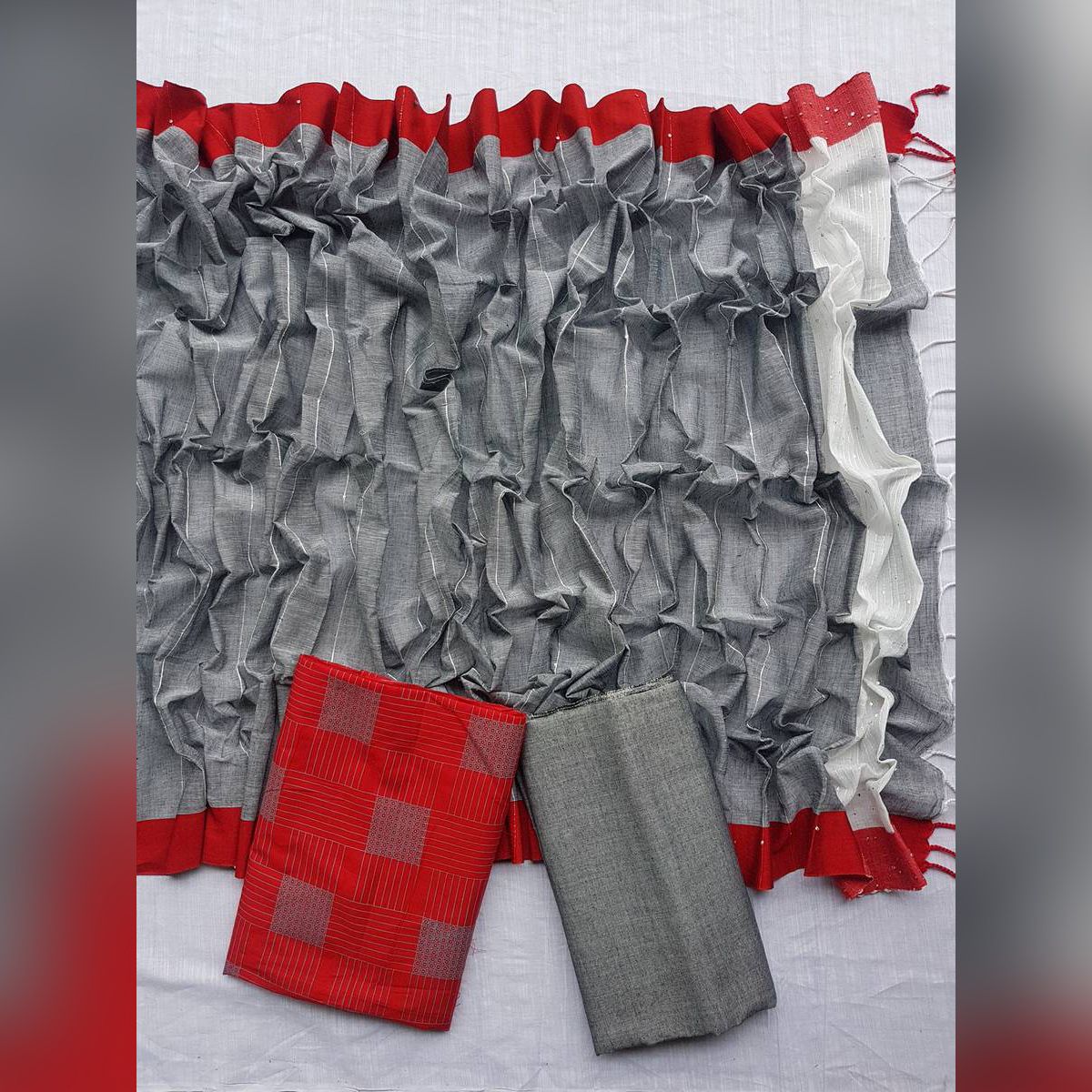 Jesan Slab Tater Skin Print Cotton Unstitched High Quality Fabric, Fashionable and Comfortable Three Piece for Winter Collection Women Salwar Kamiz { 3 Piece } স্লাব তাঁতের  স্ক্রিন প্রিন্ট থ্রি পিস