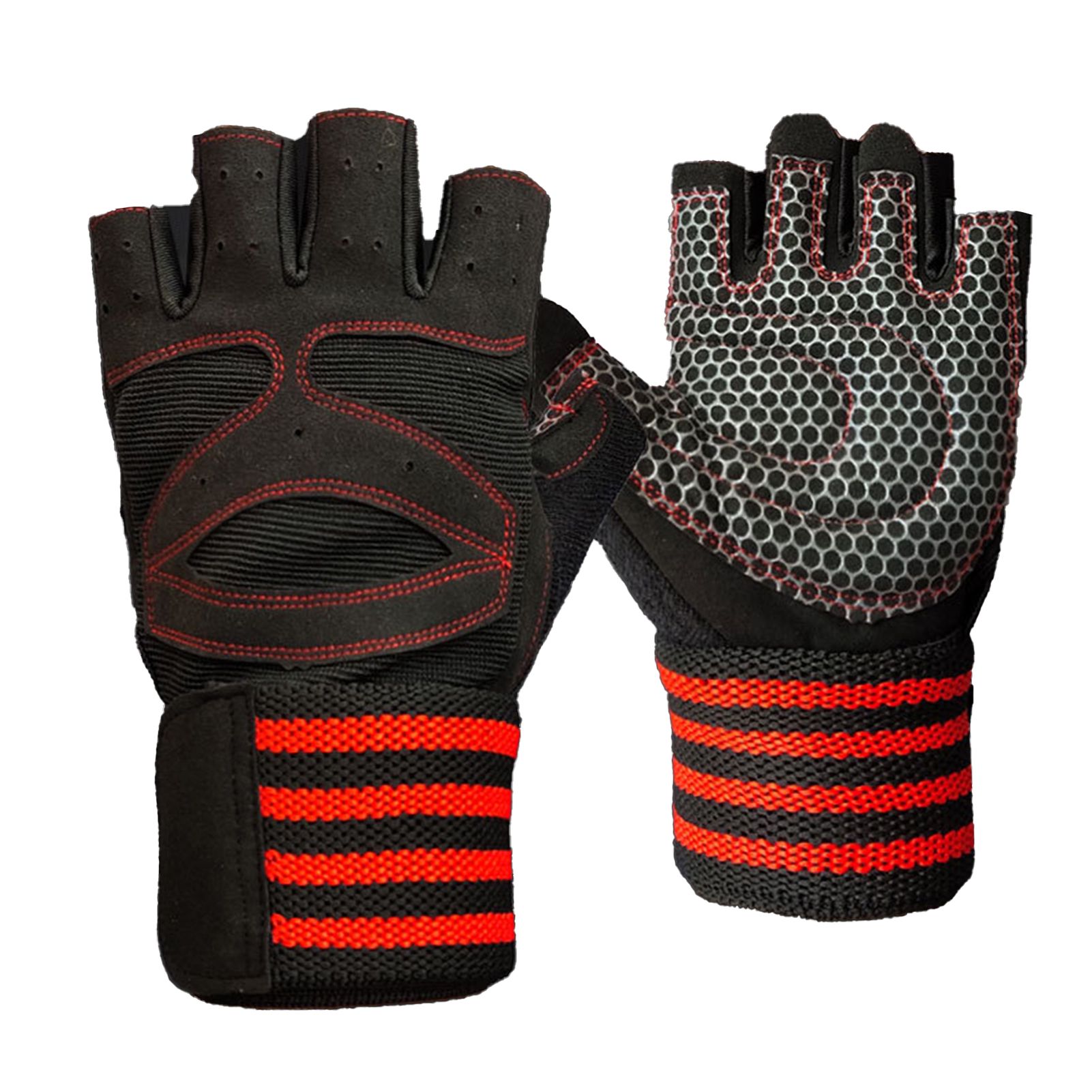 Fitness Half Gloves Vent Hole High Strength Cycling Short Gloves