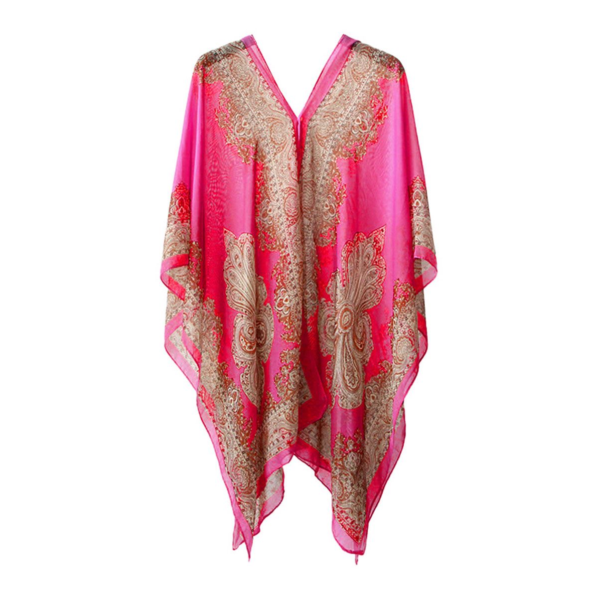 Bikini Cover Up Printed Multi-purpose Bohemian Scarf Poncho