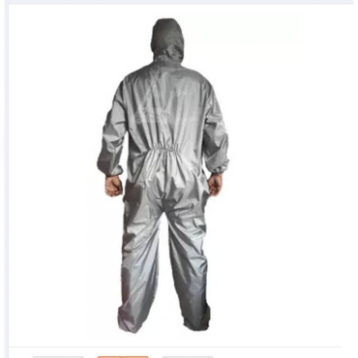 Polyester Coated Fabric Over Coat Full Attach Sleeve Raincoat