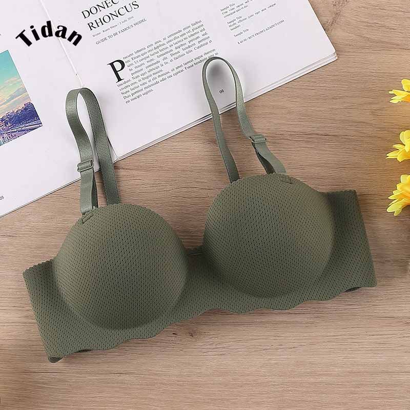 Bra Without Rims Push Up Small Chest Gathered to Receive the Women Wireless Bralette