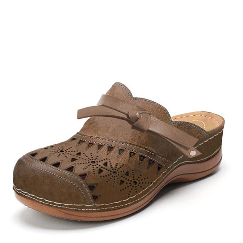 Summer Women's Slippers Vintage Roman Woman Shoes Casual Wedge Platform Sandals Hollow Comfort Beach Shoe Female Flip Flops