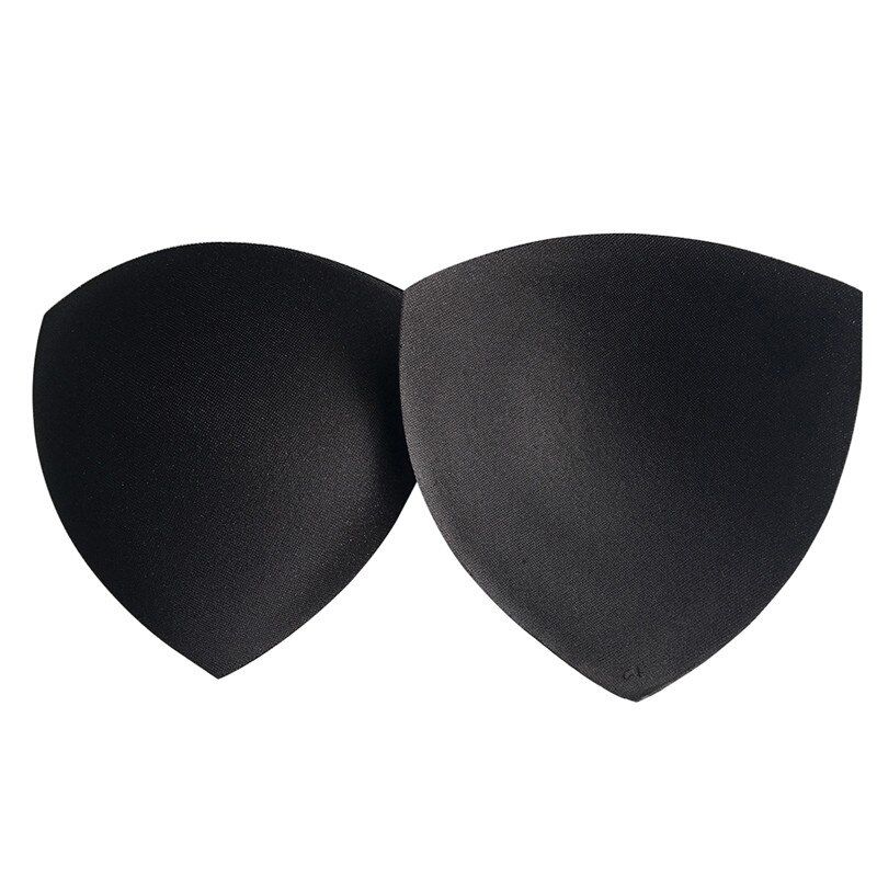 Bra Pad 1 Pair Triangle Sewing In Insert Foam Soft Cup Removable Padded 3 Colour