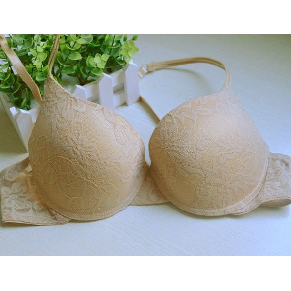 Ladies Secret Women Brand Bra  Underwire Padded Push Up Embroidery Lace Bra Brassiere Plunge BH Lingerie Big Size Bralette
