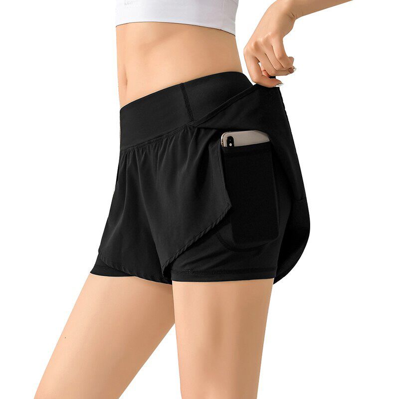Women 2 In 1 Butt Scrunch Skirted Running Shorts Quick Dry fa_ke Skirt se_xy Gym Workout Short Pants 2021 New Yoga Shorts