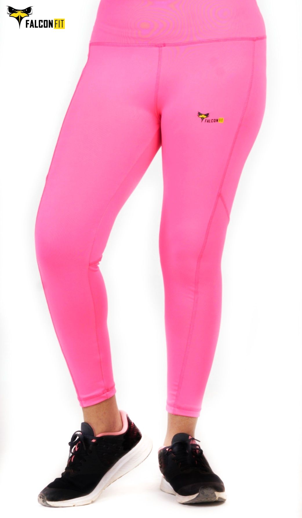 Falcon Fit Women's Polyester Yoga Pant's Hot Pink