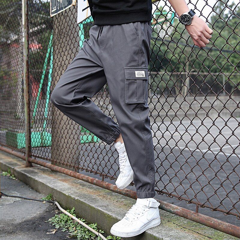 new men overalls black casual jogging pants spring and summer men pants trousers men fashion casual street pants
