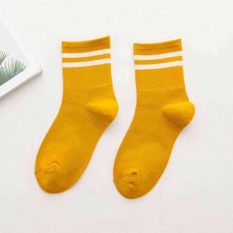 1 Pair Fashion Ankle Striped Cotton Blend Women Girls Sport Casual Sock Hosiery Soft Short Socks Street Style