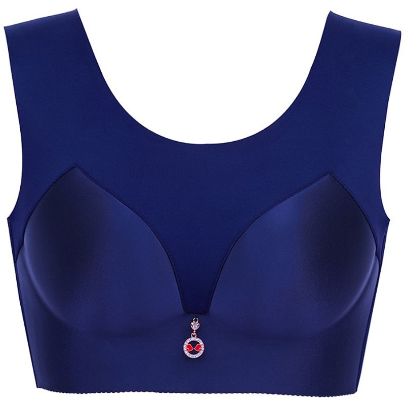 Ultra-thin cup chest wiping A vest can be worn with a full cup bra Smooth surface gathers large size modis women Large Sleep Bra