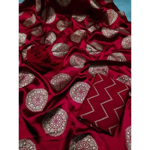 New Samu Silk Afsan Screen Print Shalwar Kameez For Women - Dress For Girls