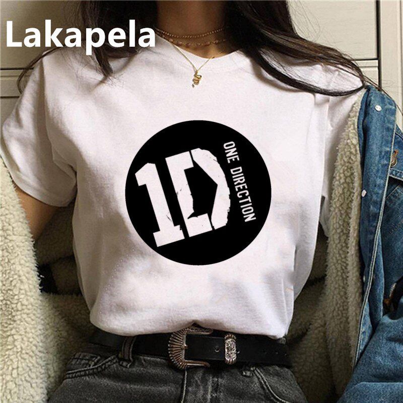 One Direction T Shirt Summer Clothes Streetwear Women Korean Styles Merch Print T Shirt Oversized T-shirt Aesthetic 1D Girl Tops