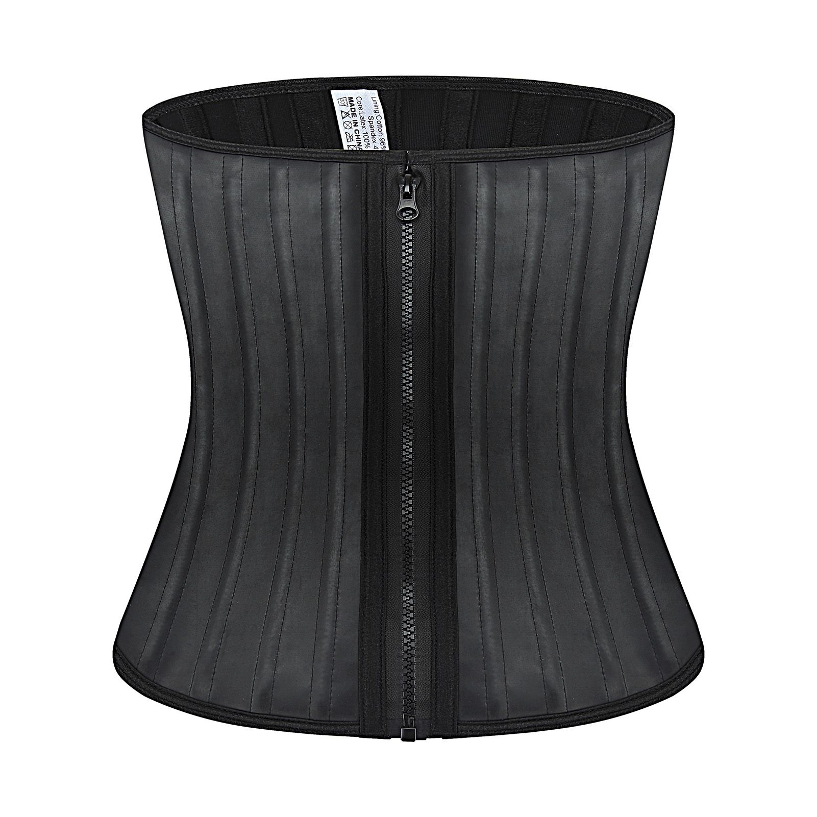 Waist Shapewear Tear-Resistant Zip-up Pure Color Corset Shapewear