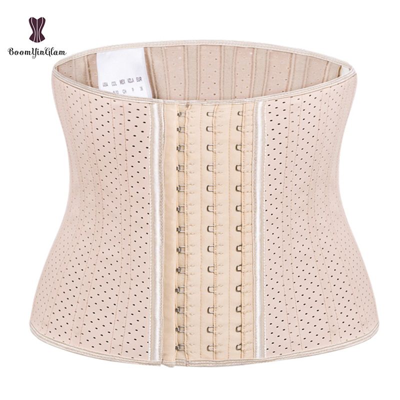 25 Spiral Steel Boned Corset UnderWiast Cincher Shapers Smooth Latex Rubber Girdle Waist Trainer Workout