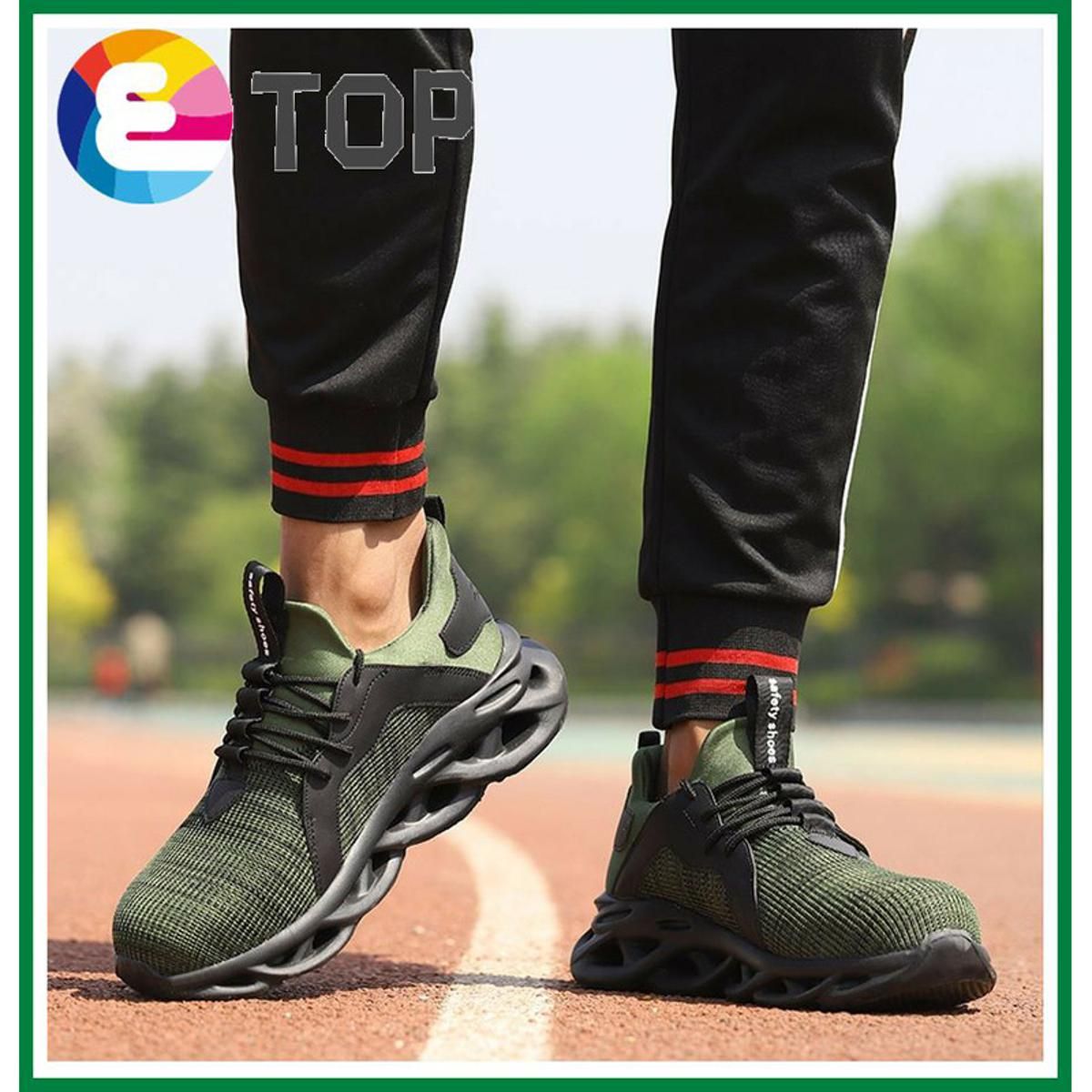 Safety Shoes Anti Slip Anti Smash Protective Steel Toe Cap Boots Men Shoes Kasut Lelaki Kasut Kerja (808)