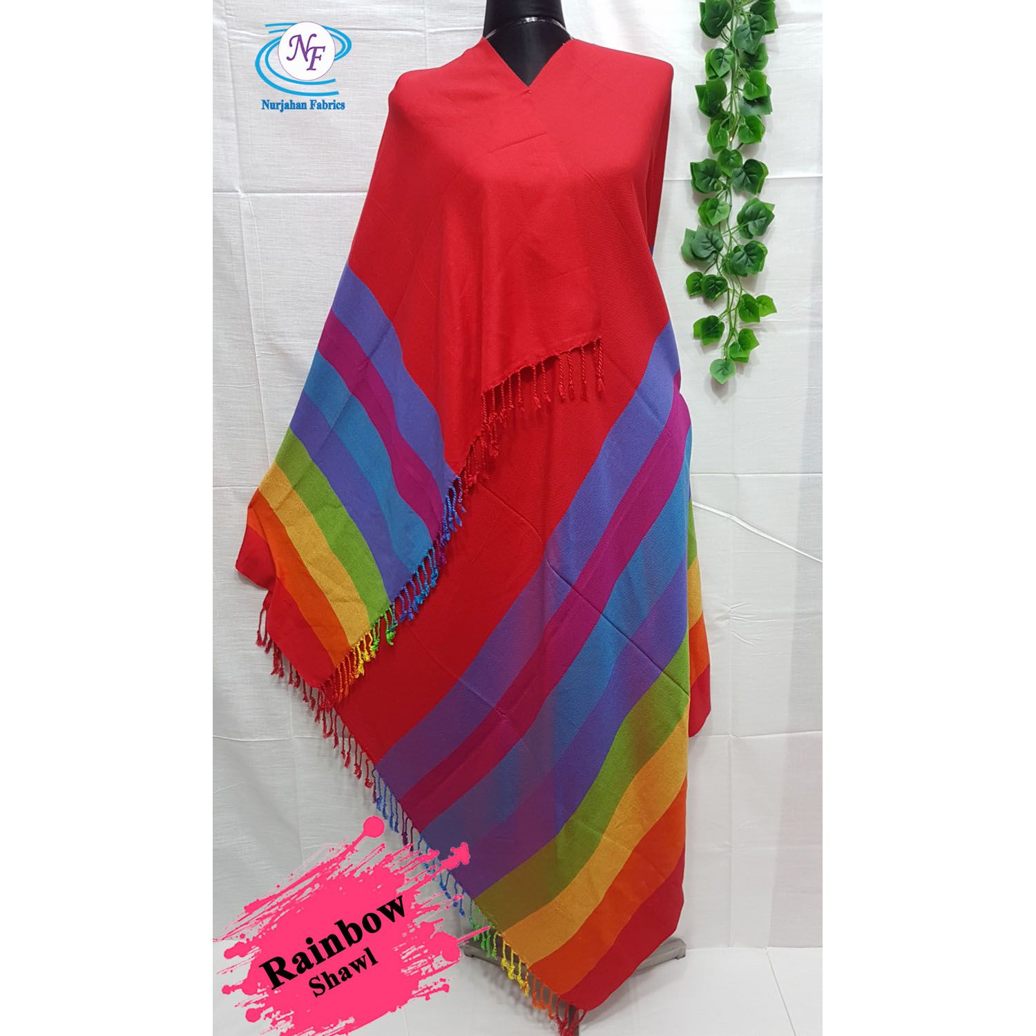 Rainbow Shawl for Women. Stylist Gorgeous Shawls