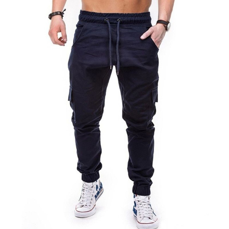nueva marca men pants straight leg de los hombres de algodon de corte Slim urbano pierna recta Casual pantalones de chandal