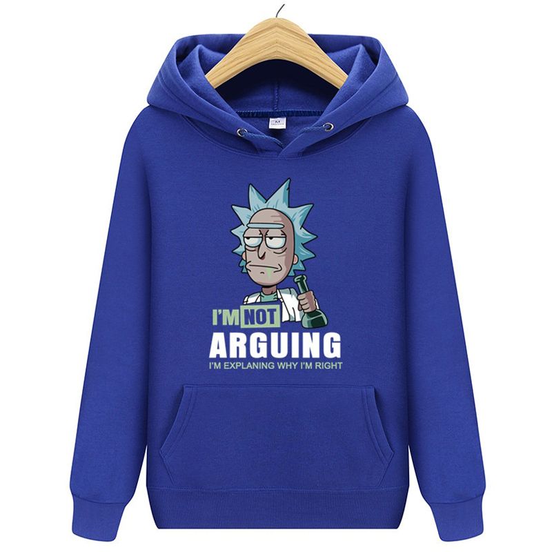Brand Warm Pullover Streetwear Rickmorty Autumn casual mens Sweatshirt Groot printed men Hoodies Mens loose Funny Hoodie