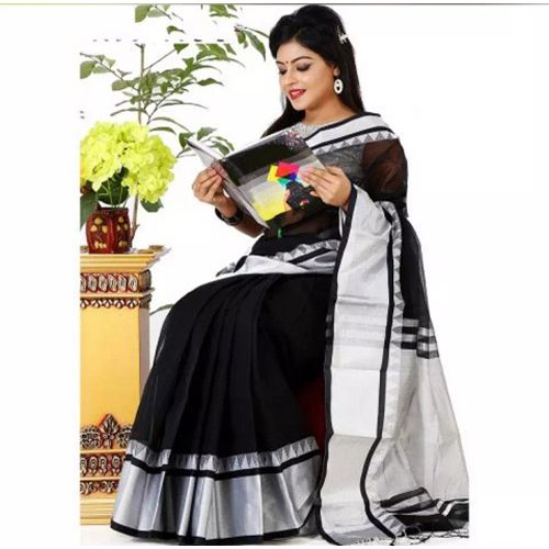 Luxurious Collection With Trendy Design Waightless Multi-colour Cotton Saree Without Blouse Piece For Women