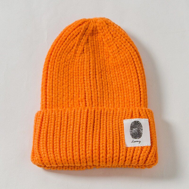12Color Casual Beanies for Men Women Child Winter Hat Solid Fashion Unisex Caps Girls Parent-child Purple Hats