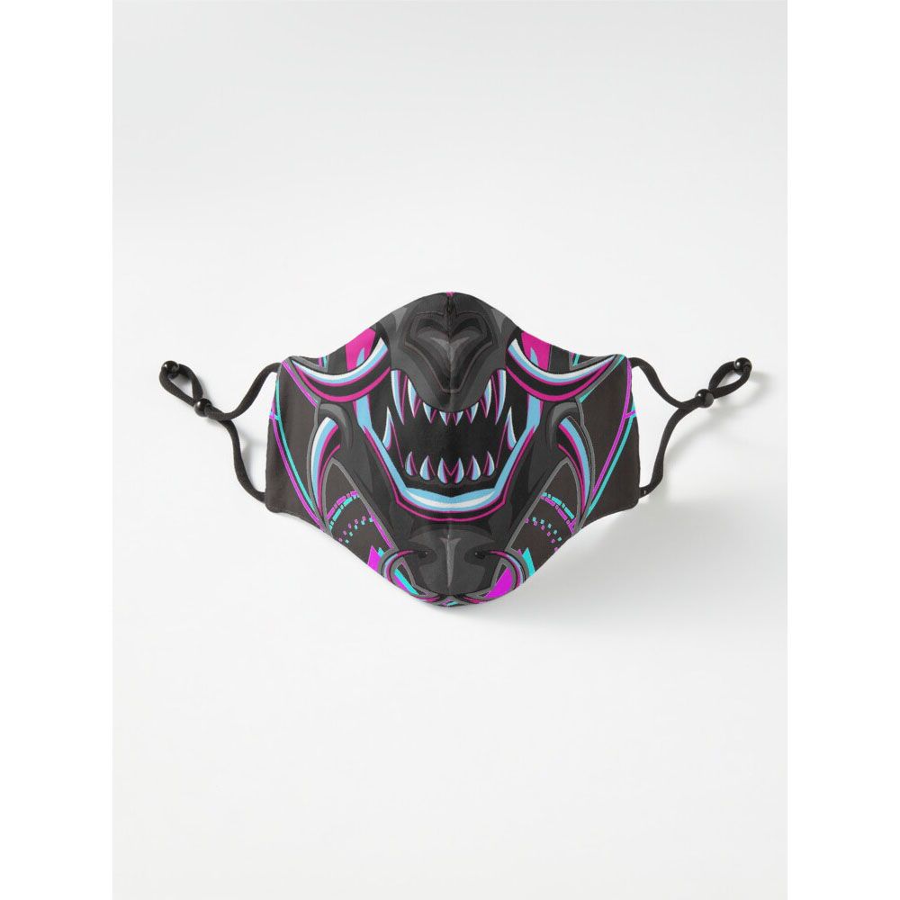 Yokai Oni Demon Monster Masked Samurai Anime Series Six Layer Face Mask Tiktok Mask For Men And Women Gaming Mask With Adjustable Ear Loop And Digital Print Face Mask Graphics Print Anime Mask