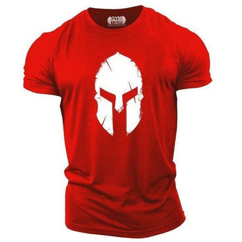 2021  Summer 3D Printing Spartan Summer T-Shirt Men And Women Three-Way Sparta Shirt 3D Printing T-Shirt